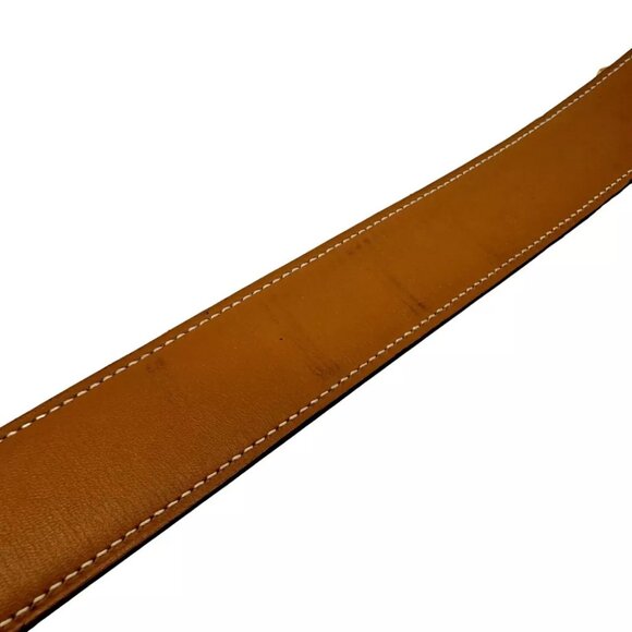 HERMES Constance H Buckle Belt 70 Circle In Y Black Leather - Picture 11 of 14